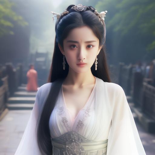 女明星白衣古装杨幂,刘亦菲,杨紫,迪丽热巴,杨颖angelababy,鞠